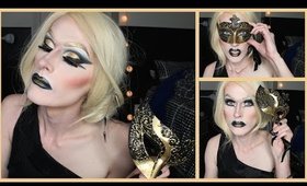 Halloween Masquerade Drag Queen Makeup Look Tutorial