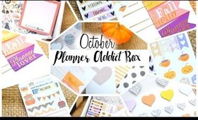 Planner Addict Box | October Planner Supplies