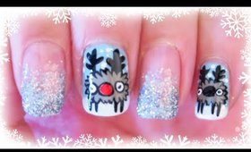 Advent Calendar | 1 - Christmas Reindeers nail art ✩ Martina Ek