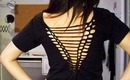 Cut up the Back of your T-Shirt - Simple DIY Tutorial