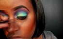 Bold Green, blue, purple makeup: Editorial Inspired Makeup
