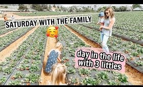 WEEKEND VLOG: FAMILY OF 5 | STRAWBERRY FIELDS | Kendra Atkins