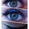 Purple and blue eyeliner 