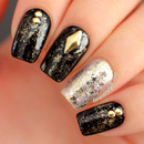 Gold Studded Nails