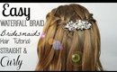 EASY Bridesmaids Hair Tutorial : for STRAIGHT& CURLY HAIR