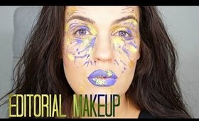 GRWM | Abstract Blue & Yellow #100DaysofMakeup