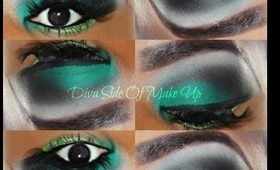 ♥¸.•**•.¸♥Wicked Diva Halloween Make Up Tutorial Feat. Glama Girl Cosmetics