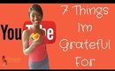 7 things I am grateful for