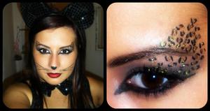 My Halloween look as a cat! 