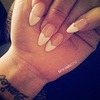 French Heart Tip Stiletto Nails