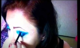 Maquiagem Azul Pate 1 e  agora Juntas!!!