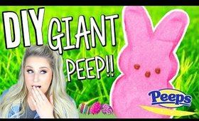 DIY GIANT PEEP | How to make a Giant Easter Peep with Real Marshmallow!!