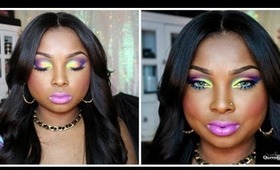 Taste My Rainbow ~ Collaboration with MsRoshPosh~ Bright Bold colorful make up tutorials!