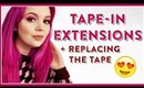 HOW TO APPLY TAPE IN HAIR EXTENSIONS (& REPLACE THE TAPE)