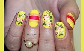 Summer Floral Nail Art