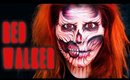 Red Zombie Walker Halloween Makeup Tutorial