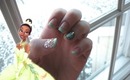 Disney Princess Tiana Nails ♪ Easy French Tips ♪