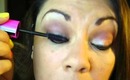 Make up tutorial Revlon smokey shadow review/ scandalous show off mascara review