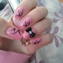 Bow nails with flicks