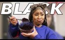 ONLY EATING BLACK FOODS FOR 24 HOURS CHALLENGE!