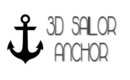 Sailor Anchor Acrylic 3D Nail Art Design :::... Jennifer Perez of Mystic Nails ☆