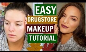 Fall Drugstore Makeup Tutorial | Easy To Create! | Casey Holmes