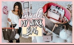 WHAT'S INSIDE MY WORK BAG | LOUIS VUITTON NEVERFULL MM