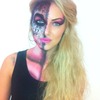 Glam Skull Halloween Makeup