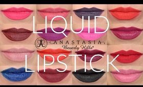 Anastasia Liquid Lipstick Swatches + Review - TrinaDuhra