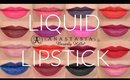Anastasia Liquid Lipstick Swatches + Review - TrinaDuhra
