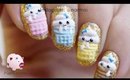 3D Kawaii birthday cupcakes nail art tutorial