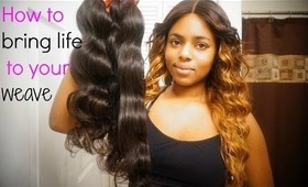 ♡HOW TO BRING YOUR WEAVE BACK TO LIFE|♡(HD)