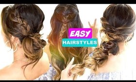 3 Easy BACK-TO-SCHOOL Hair Goals ★ Cute 5-Minute Hairstyles
