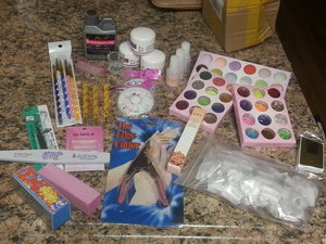 I finally got my nail set! now I can start doing nails!!! SO exited !!!!