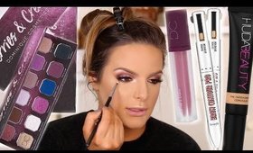 REAL CHATTY FULL GLAM BERRY MAKEUP TUTORIAL | Casey Holmes