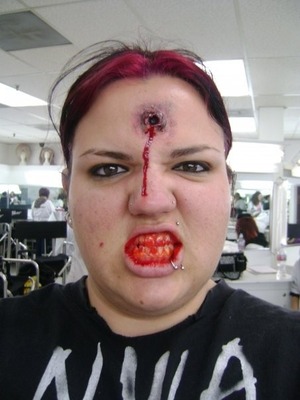 Had extra time one day during Makeup School, so I got a little creative. 
