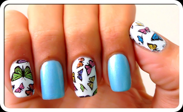 2. Summer Butterfly Nail Designs - wide 6