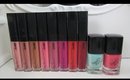 Tanya Burr Lipgloss and Nail polish Update with Live Lip Swatches