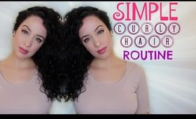 SIMPLE CURLY/WAVY HAIR ROUTINE-CURLY HAIR HACK