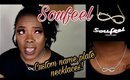 CUSTOM NAME PLATE NECKLACES FROM SOUFEEL