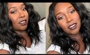 Easy Bronze makeup tutorial with Dark lips