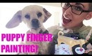 Puppy Finger Painting!