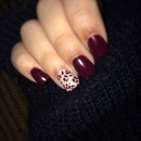 Burgundy nails! 