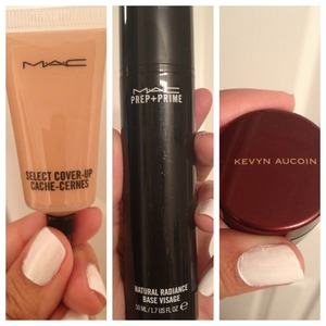 MAC Select cover-up, MAC Prep + Prime, Kevin Aucoin sensual skin enhancer