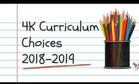 4K Curriculum Choices 2018 2019