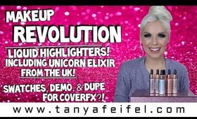 Makeup Revolution Liquid Highlighters + Unicorn Elixir From The UK! | Tanya Feifel