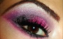 Hot Pink and Purple Smokey Eyes - Dramatic Tutorial