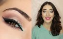 Glitter Accent and Pink Lips | Summer Makeup Tutorial