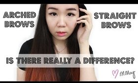 Straight Brows vs Arched Brows - Do they really make you look younger? | MissMMayhem