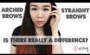 Straight Brows vs Arched Brows - Do they really make you look younger? | MissMMayhem